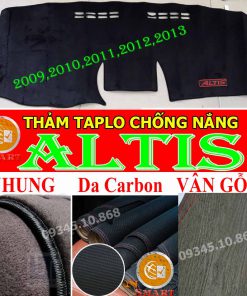 Thảm taplo xe Altis 2009, 2010, 2011, 2012 2013